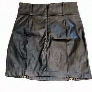 Black Leather Skirt